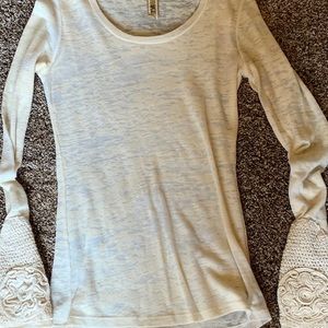Long sleeve cream shirt
